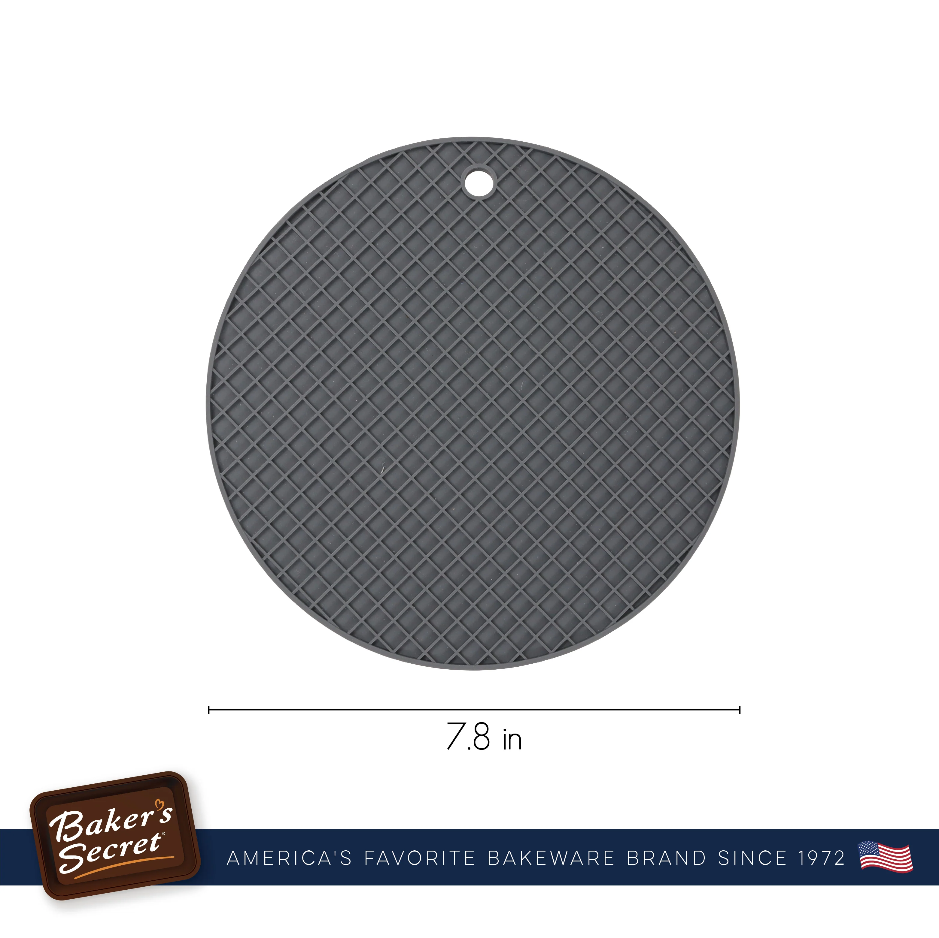 Baker's Secret Silicone Pot Pad 20cm – Heat-Resistant, Non-Slip Kitchen Trivet for Safe Hot Pot and Pan Handling
