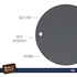 Baker's Secret Silicone Pot Pad 20cm – Heat-Resistant, Non-Slip Kitchen Trivet for Safe Hot Pot and Pan Handling