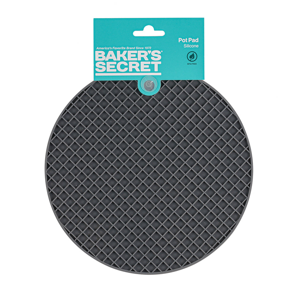 Baker's Secret Silicone Pot Pad 20cm – Heat-Resistant, Non-Slip Kitchen Trivet for Safe Hot Pot and Pan Handling