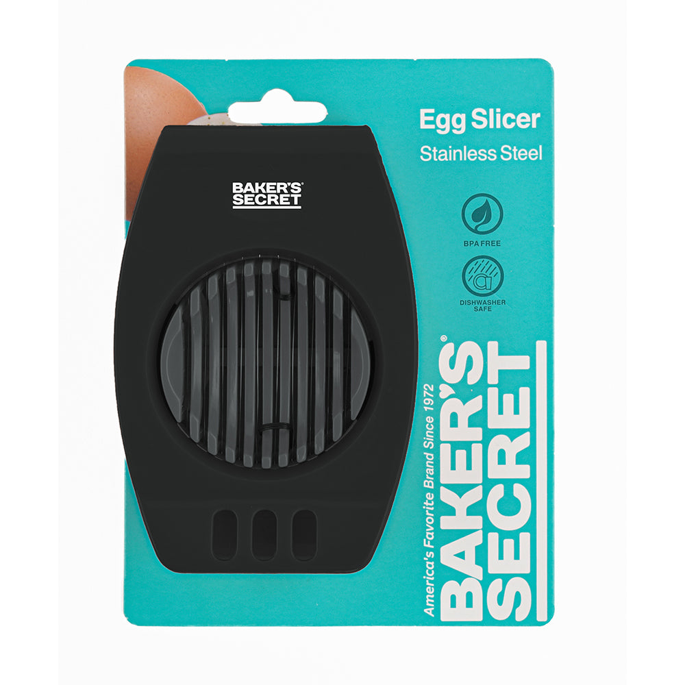 Baker's Secret Plastic Egg Slicer 13.5cm – Easy-to-Use Kitchen Tool for Evenly Slicing Eggs and Soft Fruits