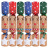 RSW 6 Rudolph’s Present Dash 12-Inch Christmas Crackers – Holiday Party Favors, Festive Fun, and Seasonal Activities for Kids and Family, Christmas Celebration Essentials