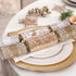 RSW 10 Gold Reindeer 14-Inch Christmas Crackers – Holiday Party Favors, Festive Fun, and Seasonal Decor for Kids and Family, Christmas Celebration Essentials