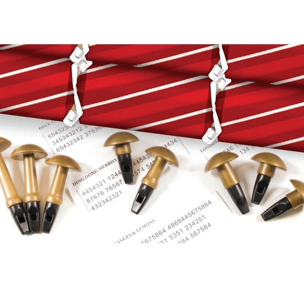 RSW 8 Musical Whistle 9.5 Inch Christmas Crackers – Premium Holiday Party Favors and Seasonal Fun for Kids and Family, Perfect for Festive Celebrations and Gifts
