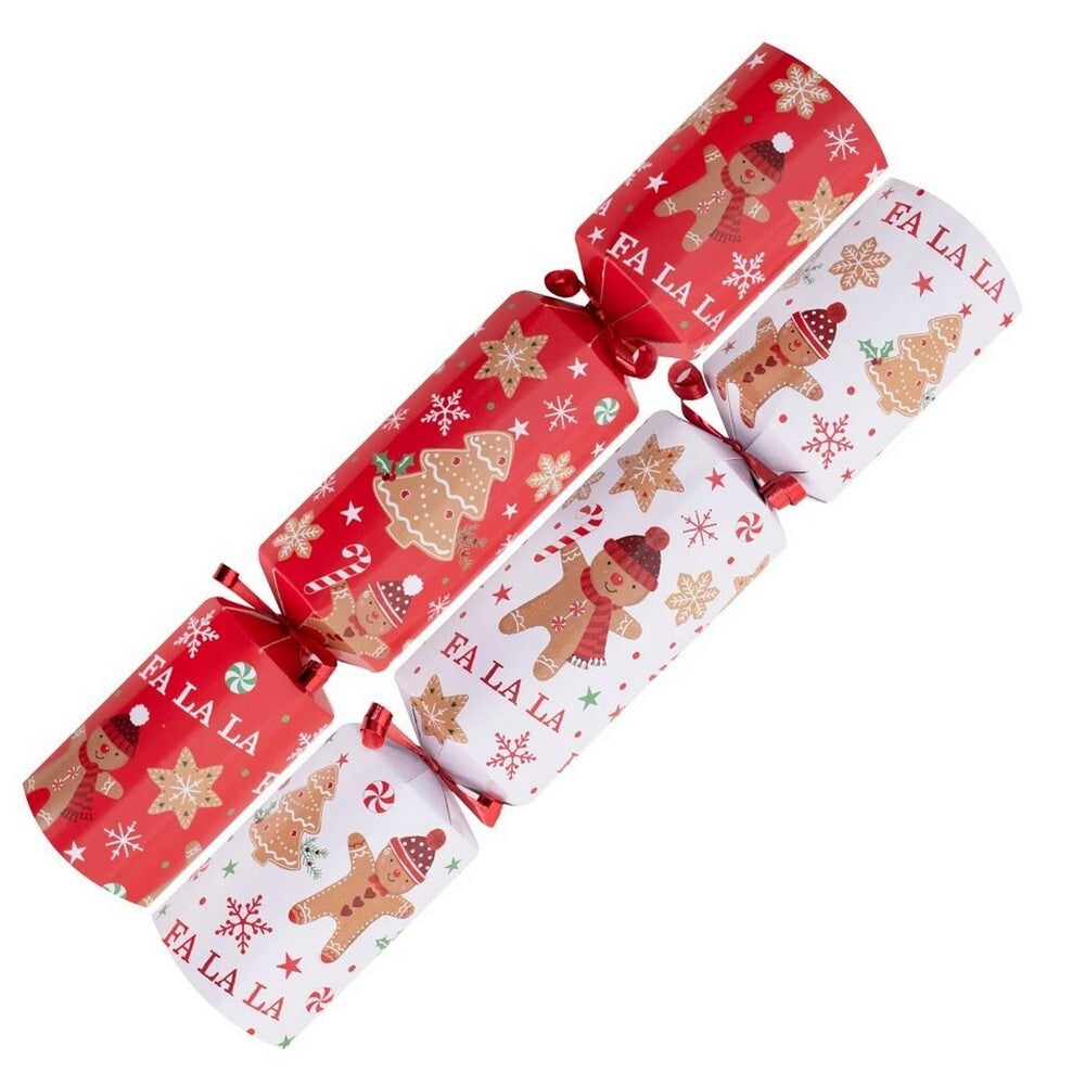 RSW 6 Gingerbread Kazoo 12-Inch Christmas Crackers – Holiday Party Favors, Festive Fun, and Seasonal Activities for Kids and Family, Christmas Celebration Essentials