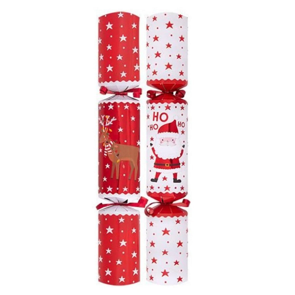 RSW 10 Family Santa and Yelpers 12 Inch Christmas Crackers – Premium Holiday Party Favors and Seasonal Fun for Kids and Family, Perfect for Festive Celebrations and Gifts