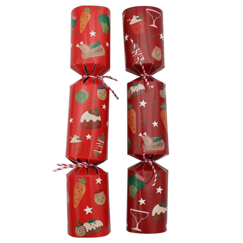 RSW 6 Festive Feast Frenzy Game 9 Inch Christmas Crackers – Holiday Party Favors and Seasonal Fun for Kids and Family, Perfect for Festive Celebrations and Gifts