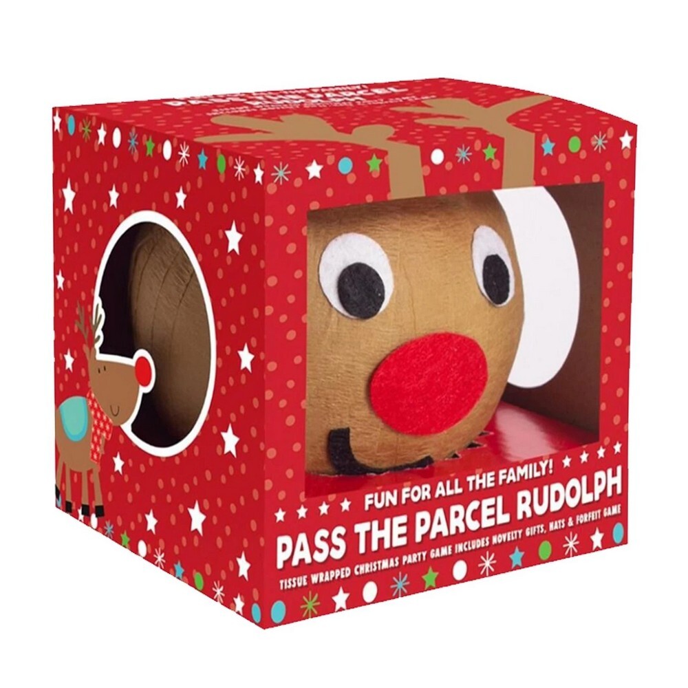 RSW Pass the Parcel Rudolph – Christmas Holiday Game and Seasonal Fun for Kids and Family, Perfect for Festive Celebrations and Gifts
