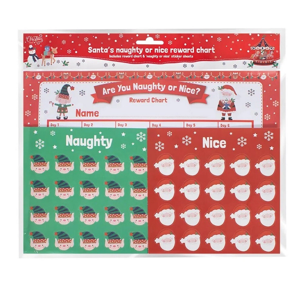 RSW Santa’s Naughty or Nice Chart – Christmas Holiday Activity and Seasonal Fun for Kids and Family, Festive Games, Holiday Celebration, and Christmas Entertainment