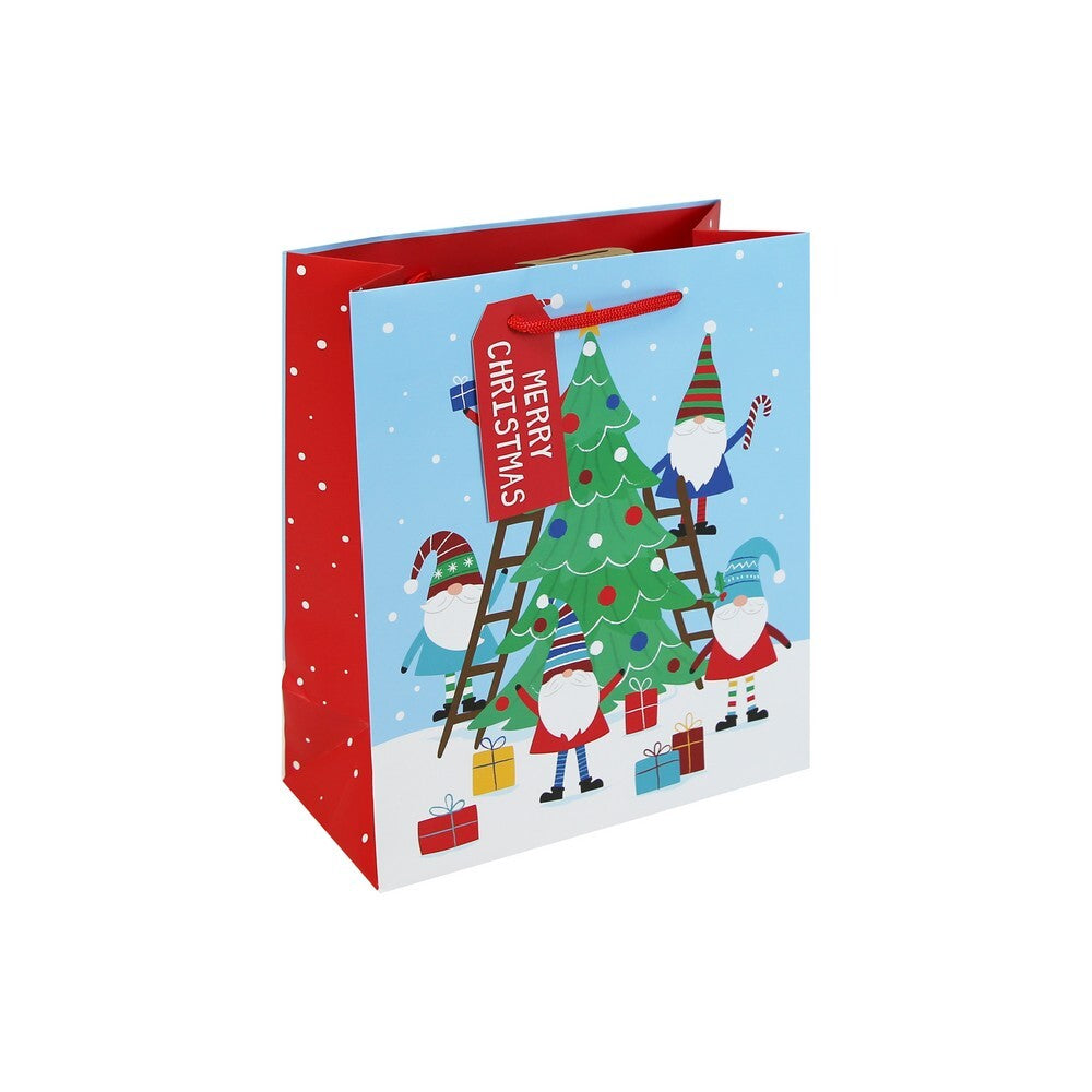 Eurowrap TCF Gonk Bag – Christmas and Holiday Gift Bag, Festive Packaging, Seasonal Present Holder, Holiday Celebration, and Christmas Gifting Essentials - Size MEDIUM