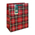 Eurowrap Tartan Gift Bag – Christmas and Holiday Wrapping, Seasonal Packaging for Presents, Parties, and Festive Gifting, Holiday Celebration, and Perfect Christmas Gift Presentation - Size LARGE