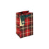 Eurowrap Tartan Perfume Gift Bag – Christmas and Holiday Wrapping, Seasonal Packaging for Small Gifts and Fragrances, Festive Gift Presentation, and Holiday Celebration Essentials