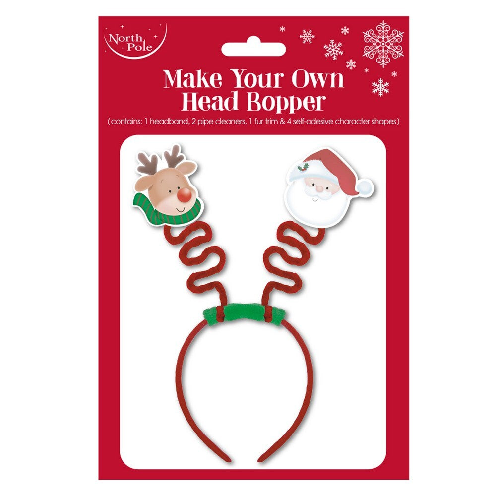 Eurowrap Christmas Make-Your-Own Headband Kit – DIY Festive Holiday Craft for Kids, Creative Fun, Seasonal Gifting, Christmas Party Activity, and Holiday Celebration