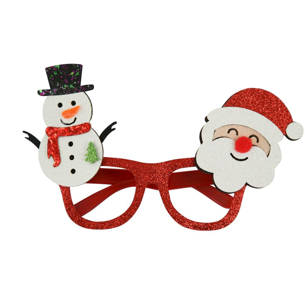 Eurowrap Christmas Character Assorted Glasses – Festive Holiday Party Accessories for Kids and Adults, Seasonal Fun, Christmas Celebration, and Holiday Entertainment