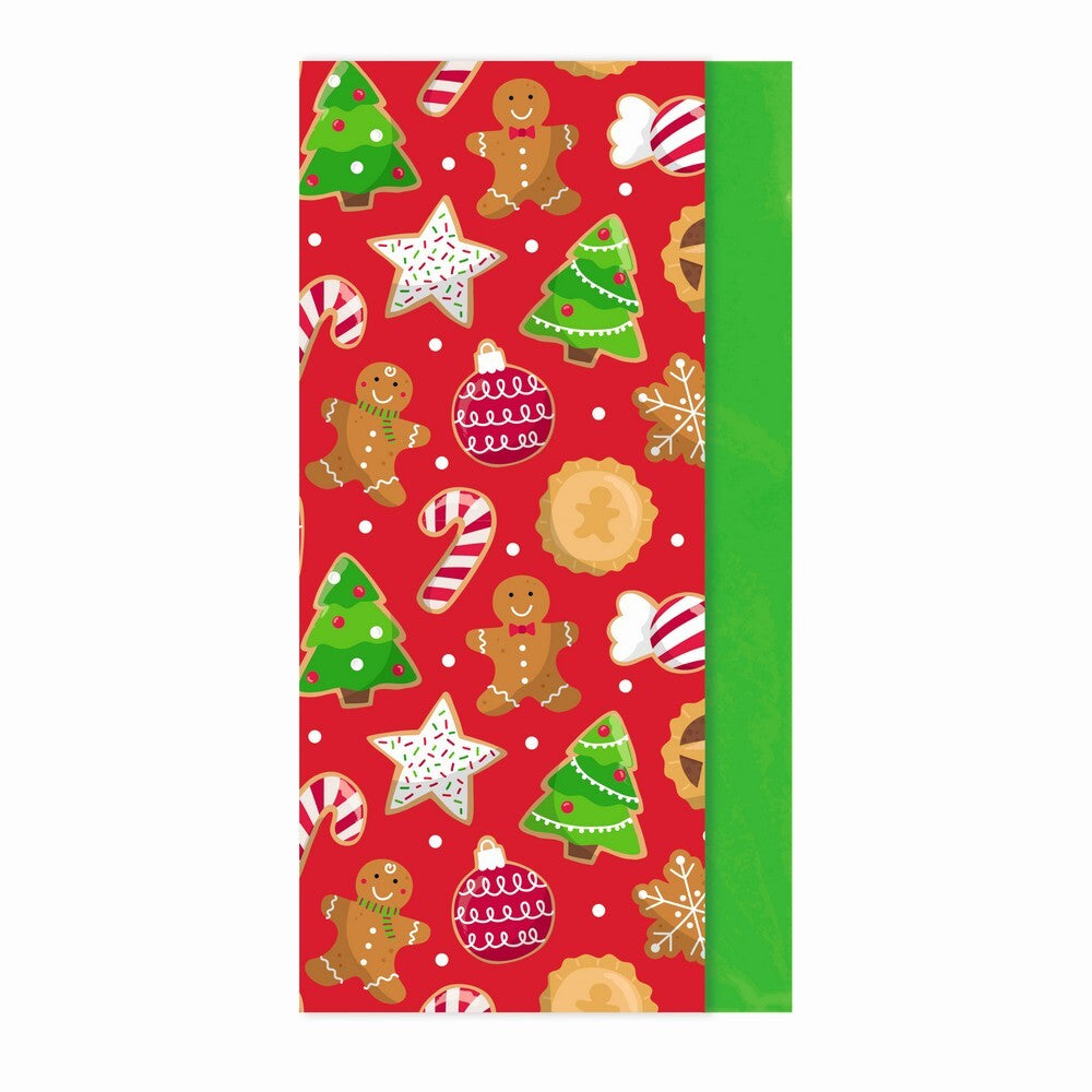 Eurowrap Gingerbread 8-Sheet Tissue Paper 35747 – Festive Christmas Wrapping and Holiday Craft Paper for Seasonal Gifting, Presents, Party Favors, and Holiday Celebration