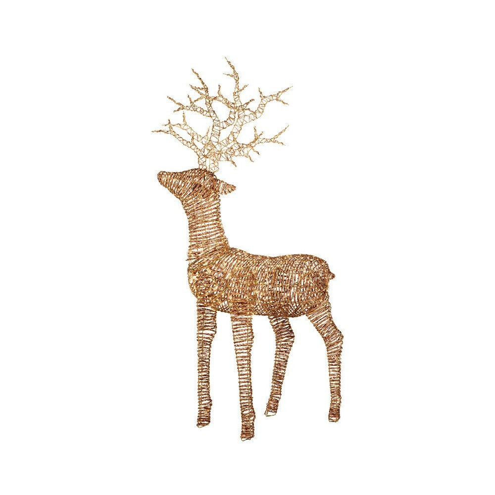 Kaemingk Micro Led Reindeer gb Wicker Steady Outdoor 18OCm