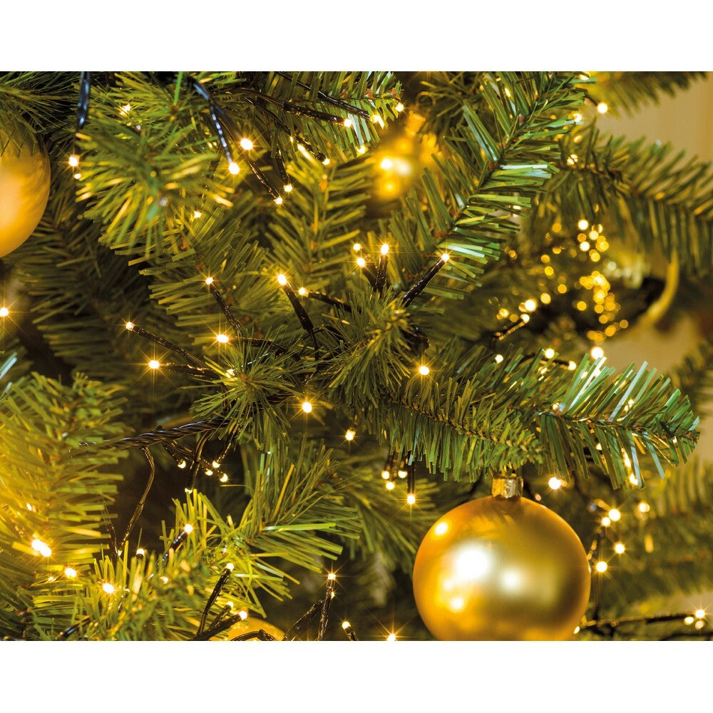 Homesmiths LED Cluster Lights 1400CM, 8-Function Twinkle Effect, Outdoor Christmas Decoration String Lights