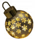 Homesmiths Xmas Ball W Led 20Cm Matt Gold