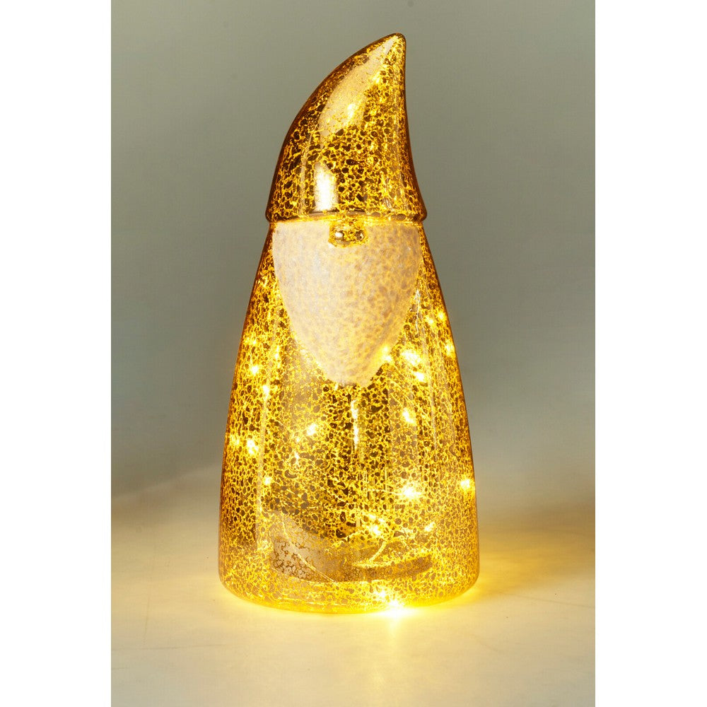 Koopman Santa with LED Light – 21cm Christmas Figurine, Assorted Design, Holiday Seasonal Decoration, Festive Home & Tabletop Decor, 1 Piece