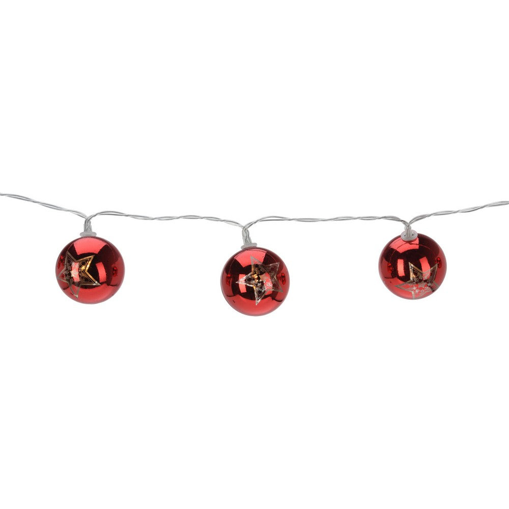 Koopman LED Chain Ball 10LED 120 cm – Christmas Holiday String Lights, Festive Seasonal Decor, Xmas Party Lighting, Indoor & Outdoor Holiday Decoration