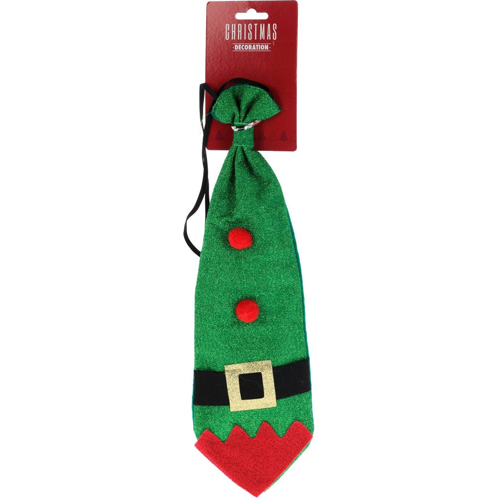 Koopman Christmas Tie – 39cm Assorted Holiday Accessory, Seasonal Festive Decoration for Xmas Outfits, Parties & Celebrations