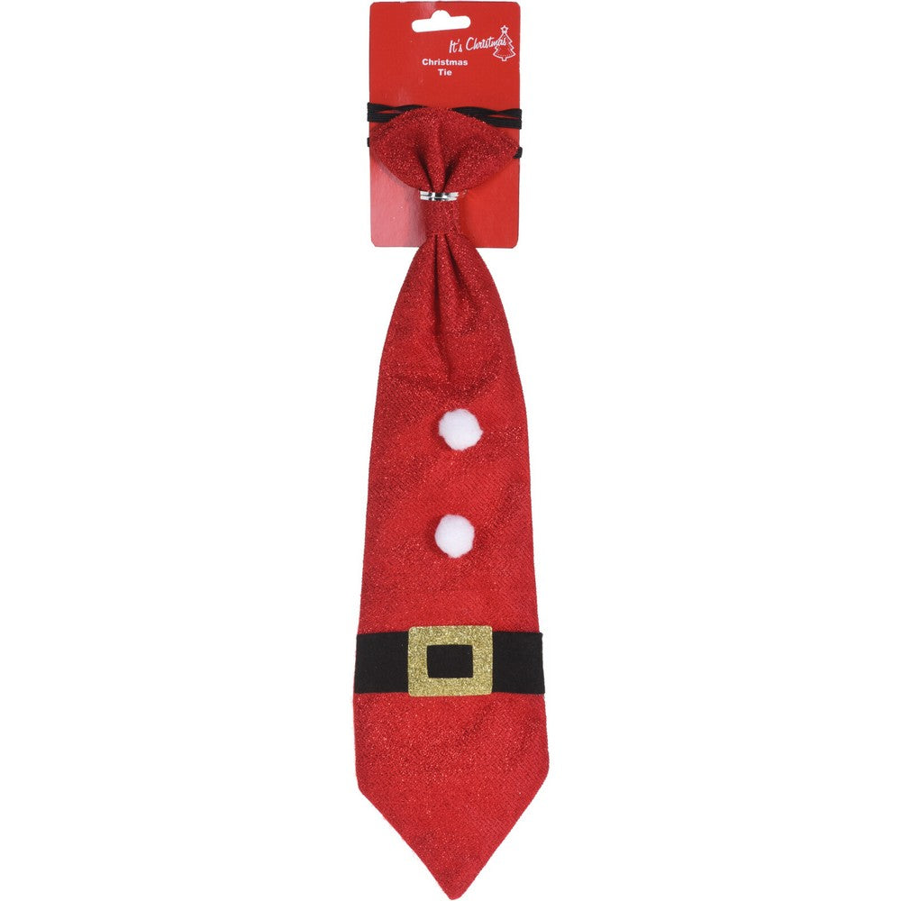 Koopman Christmas Tie – 39cm Assorted Holiday Accessory, Seasonal Festive Decoration for Xmas Outfits, Parties & Celebrations