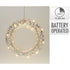Koopman Christmas Wreath – 30cm Silver with LED Lights, Holiday Seasonal Decoration for Door, Wall, Home & Festive Xmas Display