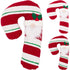 Koopman Candy Cane Cushion – 46cm Assorted Christmas Decorative Pillow, Holiday Seasonal Home & Festive Decor, 1 Piece