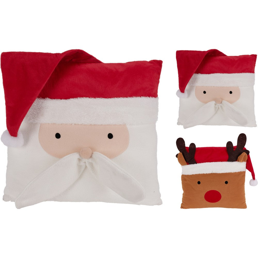 Koopman Christmas Figure Cushion – 53cm Assorted Holiday Decorative Pillow, Festive Xmas Home & Seasonal Decor, 1 Piece