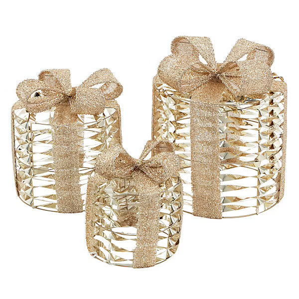 Homesmiths Giftbox 30M Gold 3Pcs With Led
