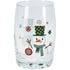 Koopman Drinking Glass Set of 3 pcs – Christmas Holiday Tableware, Festive Seasonal Glassware, Xmas Kitchen & Dining Decor, Holiday Entertaining Essentials