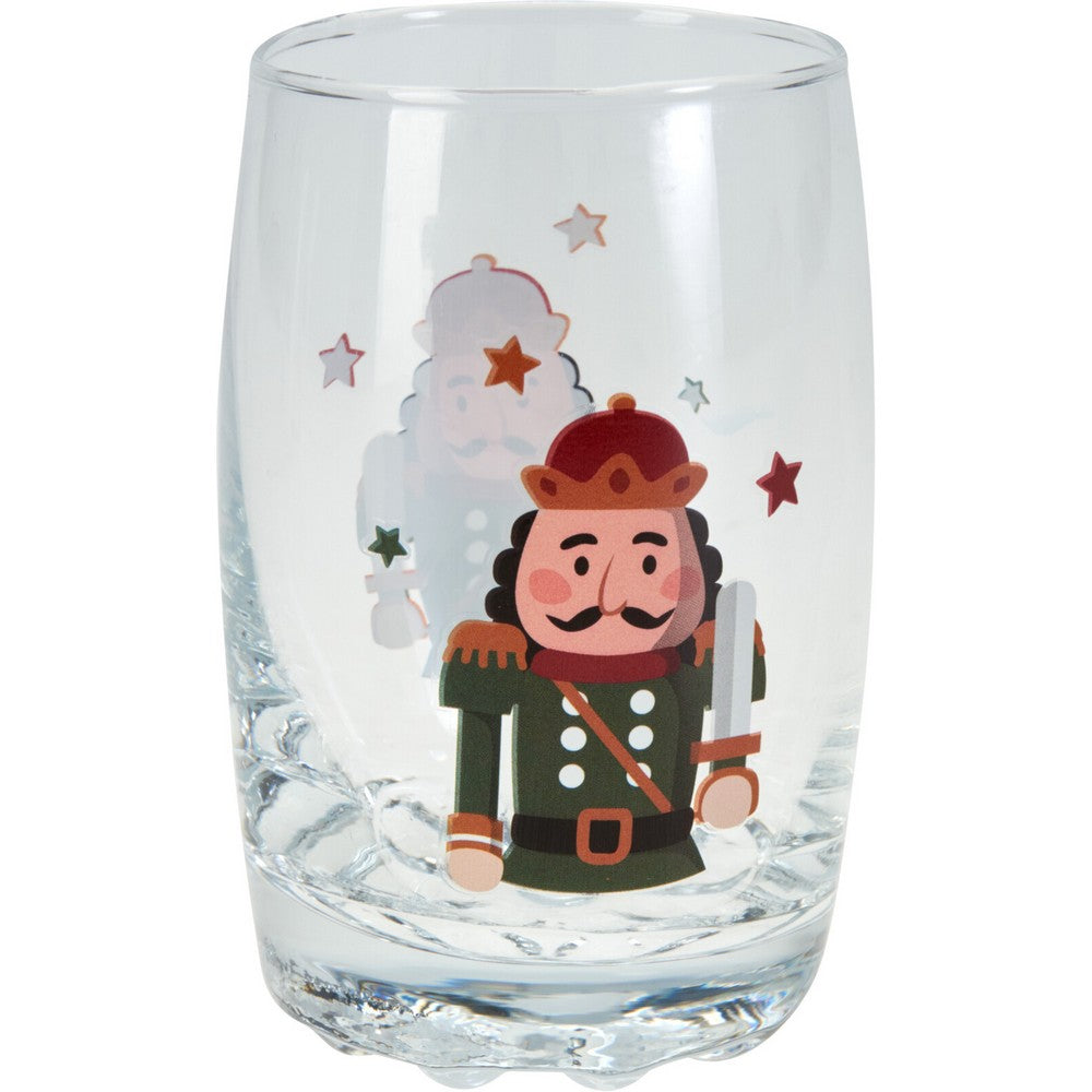 Koopman Drinking Glass Set of 3 pcs – Christmas Holiday Tableware, Festive Seasonal Glassware, Xmas Kitchen & Dining Decor, Holiday Entertaining Essentials