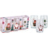 Koopman Drinking Glass Set of 3 pcs – Christmas Holiday Tableware, Festive Seasonal Glassware, Xmas Kitchen & Dining Decor, Holiday Entertaining Essentials