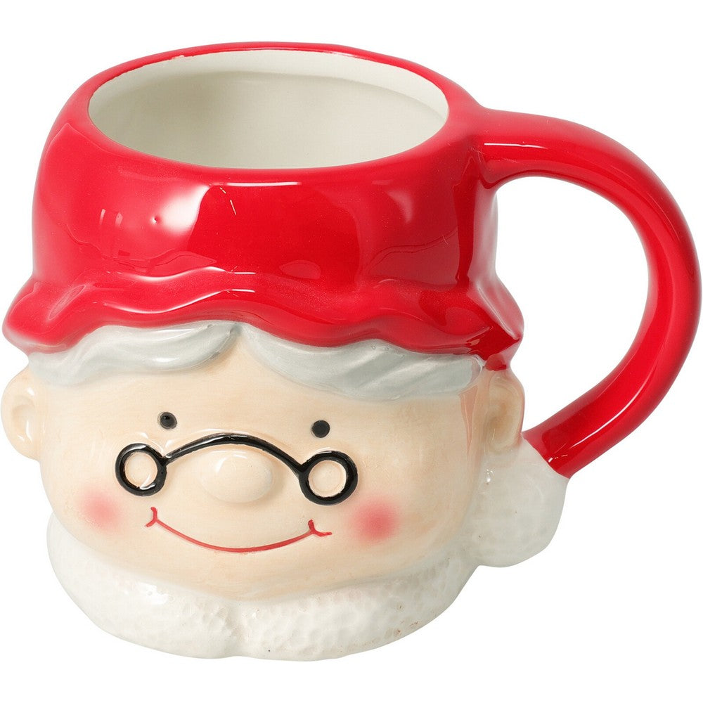 Koopman Santa Mug 10 cm Assorted – Christmas Holiday Drinkware, Festive Seasonal Coffee & Tea Cup, Xmas Kitchen Decor, Holiday Gift, Kids & Family Mug