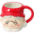 Koopman Santa Mug 10 cm Assorted – Christmas Holiday Drinkware, Festive Seasonal Coffee & Tea Cup, Xmas Kitchen Decor, Holiday Gift, Kids & Family Mug