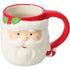 Koopman Santa Mug 10 cm Assorted – Christmas Holiday Drinkware, Festive Seasonal Coffee & Tea Cup, Xmas Kitchen Decor, Holiday Gift, Kids & Family Mug