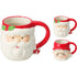 Koopman Santa Mug 10 cm Assorted – Christmas Holiday Drinkware, Festive Seasonal Coffee & Tea Cup, Xmas Kitchen Decor, Holiday Gift, Kids & Family Mug