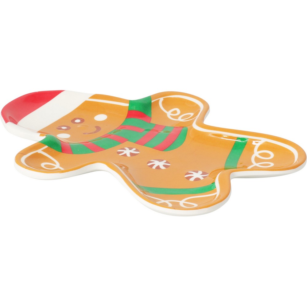 Koopman Melamine Plate 20.5 x 16.4 x 2.3 cm Assorted – Christmas Holiday Tableware, Festive Seasonal Dining Plate, Xmas Kitchen Decor, Holiday Entertaining Essentials