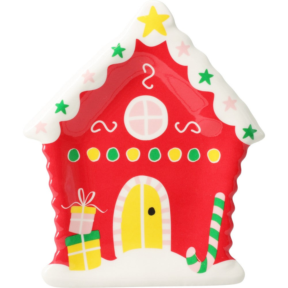 Koopman Melamine Plate 19.8 x 16.0 x 2.1 cm Assorted – Christmas Holiday Tableware, Festive Seasonal Dining Plate, Xmas Kitchen & Party Decor, Holiday Entertaining Essentials