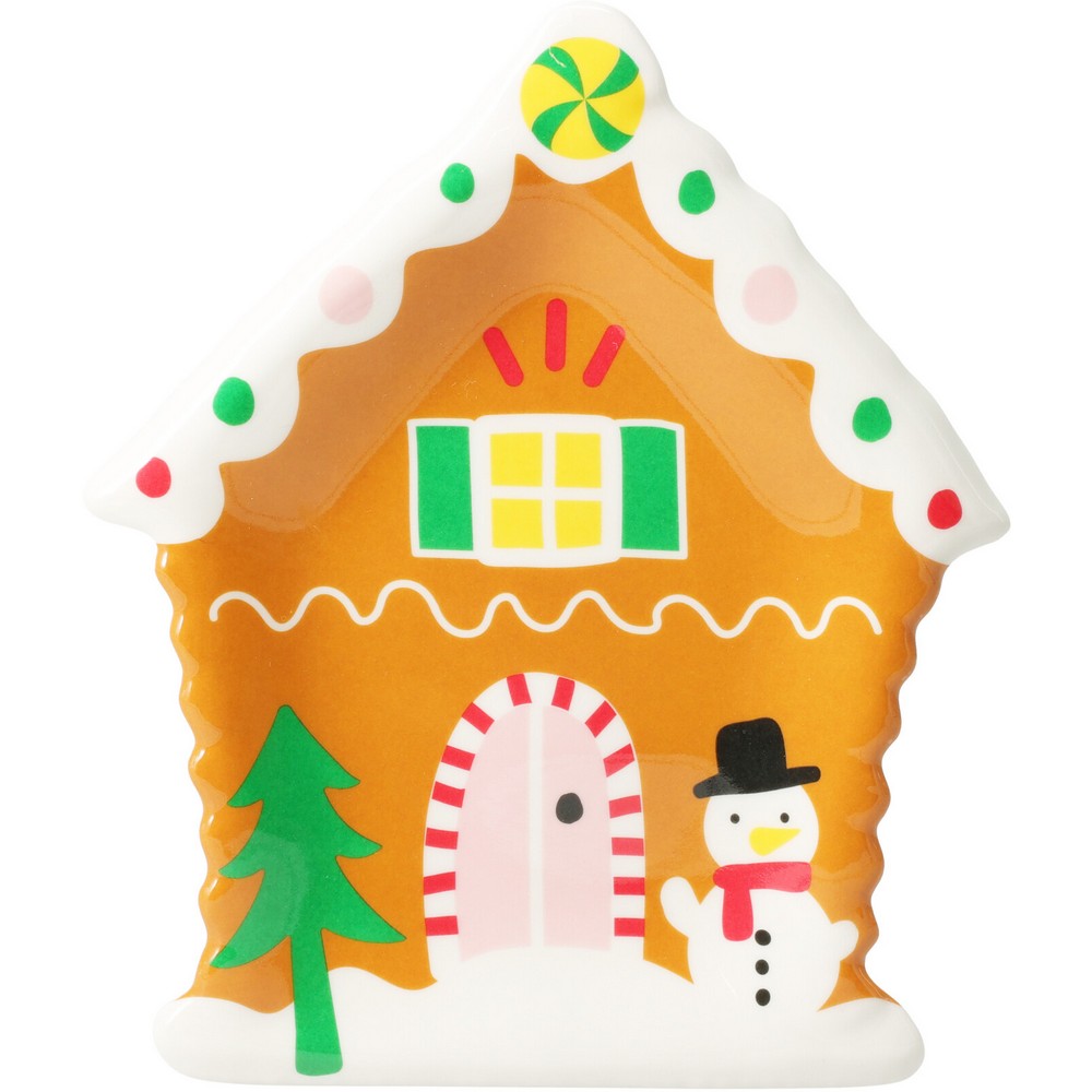 Koopman Melamine Plate 19.8 x 16.0 x 2.1 cm Assorted – Christmas Holiday Tableware, Festive Seasonal Dining Plate, Xmas Kitchen & Party Decor, Holiday Entertaining Essentials
