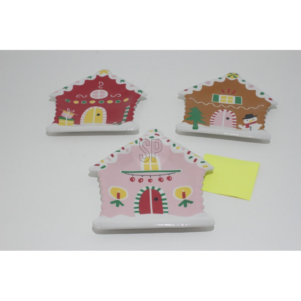 Koopman Melamine Plate 19.8 x 16.0 x 2.1 cm Assorted – Christmas Holiday Tableware, Festive Seasonal Dining Plate, Xmas Kitchen & Party Decor, Holiday Entertaining Essentials
