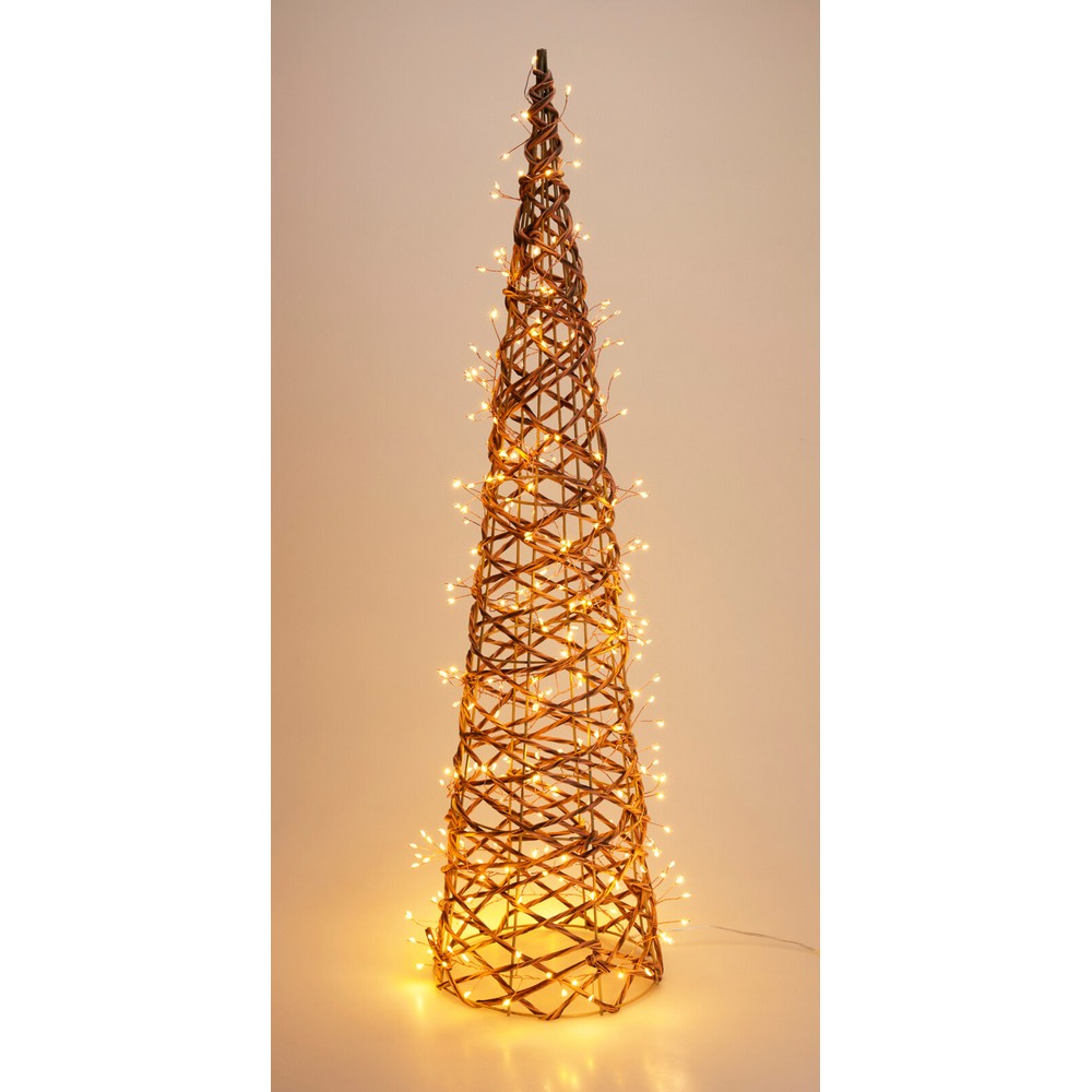 Koopman LED Cone Decoration – 80cm Christmas Ornament, Holiday Seasonal Decor for Home, Tabletop, Garden & Festive Xmas Display