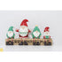 Koopman Gnome Family on Log 12 cm – Christmas Holiday Figurine, Festive Seasonal Decor, Xmas Table & Shelf Ornament, Holiday Home Decoration, Winter Wonderland Accent