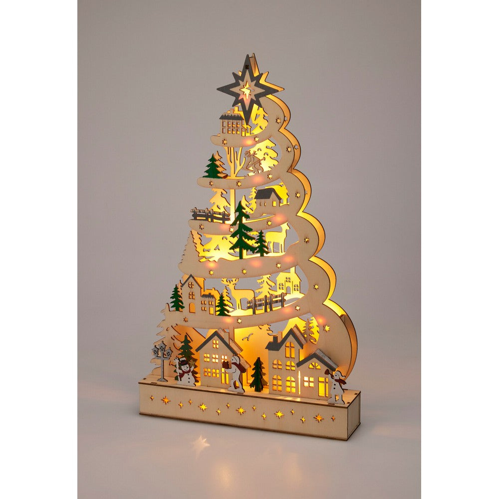Koopman Christmas Tree 15L – 45cm Artificial Xmas Tree, Festive Holiday Decoration for Home, Office, Tabletop & Seasonal Display