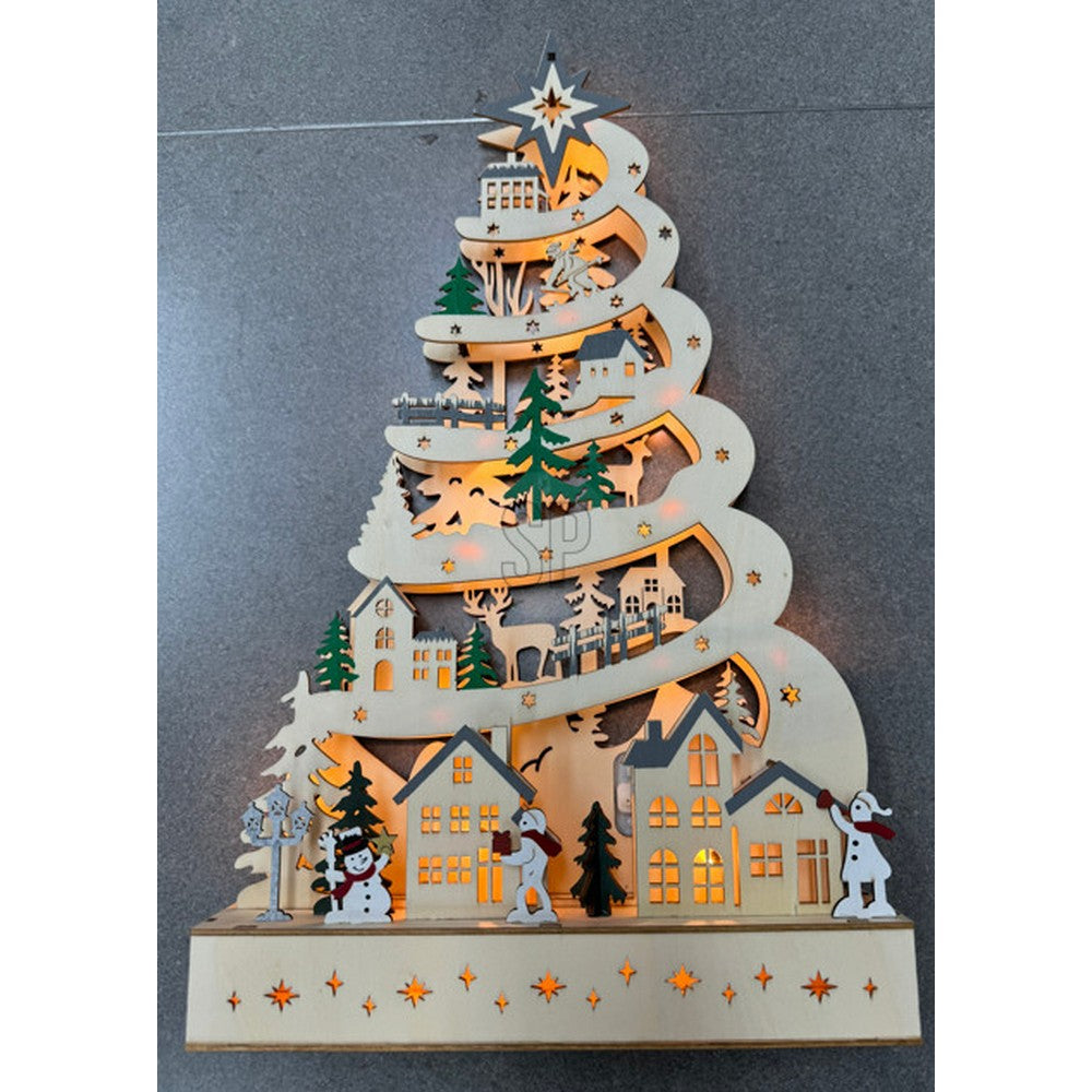 Koopman Christmas Tree 15L – 45cm Artificial Xmas Tree, Festive Holiday Decoration for Home, Office, Tabletop & Seasonal Display