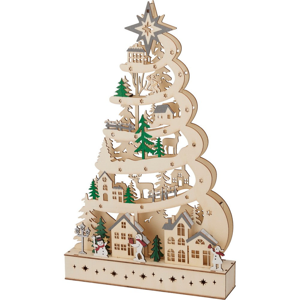 Koopman Christmas Tree 15L – 45cm Artificial Xmas Tree, Festive Holiday Decoration for Home, Office, Tabletop & Seasonal Display