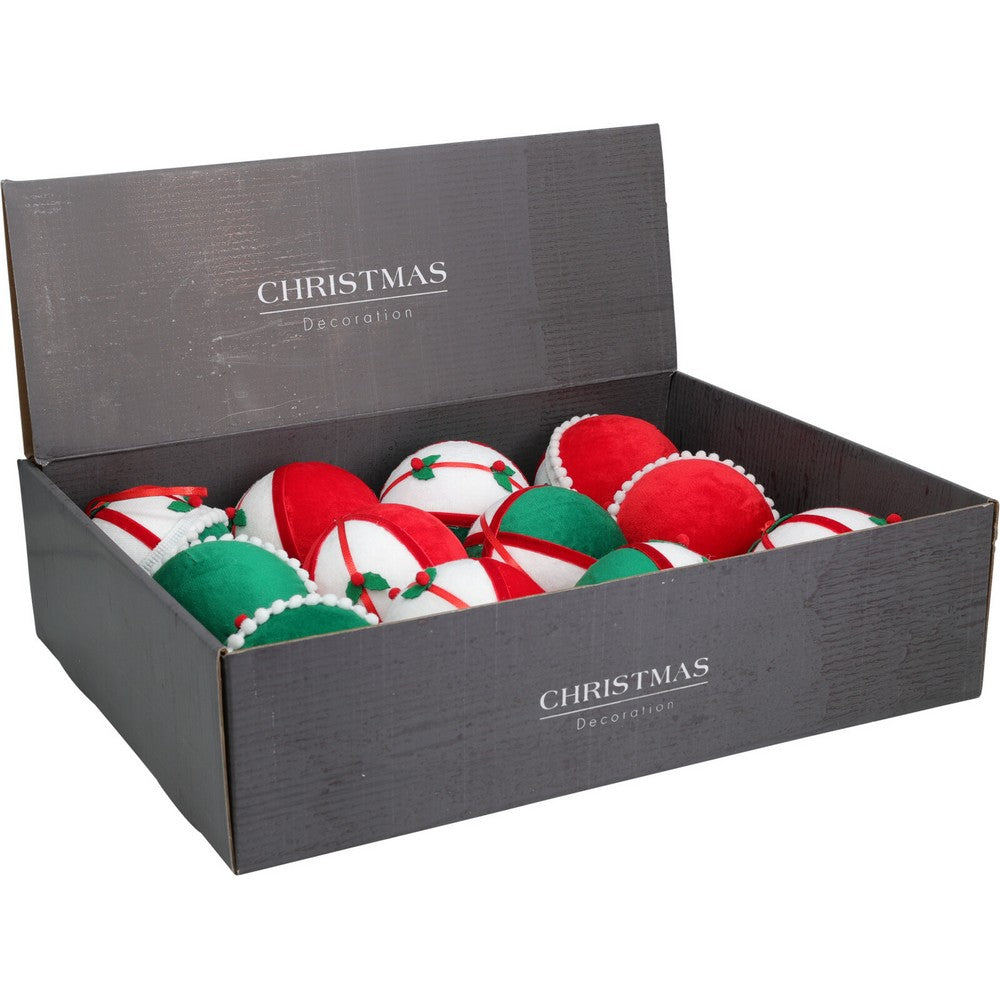Koopman Christmas Ball – 10cm Assorted Xmas Ornaments, Holiday Seasonal Decoration for Tree, Home, Party & Festive Display