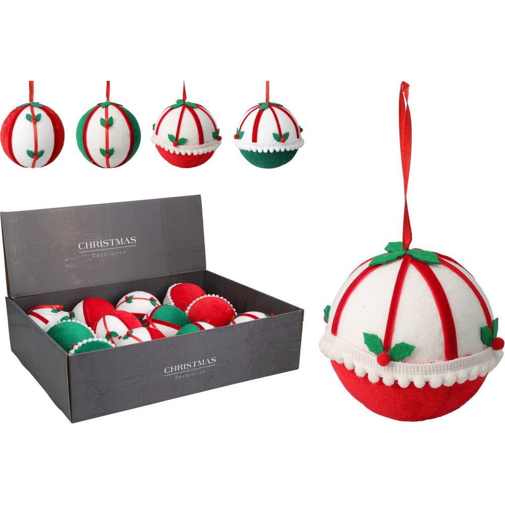 Koopman Christmas Ball – 10cm Assorted Xmas Ornaments, Holiday Seasonal Decoration for Tree, Home, Party & Festive Display