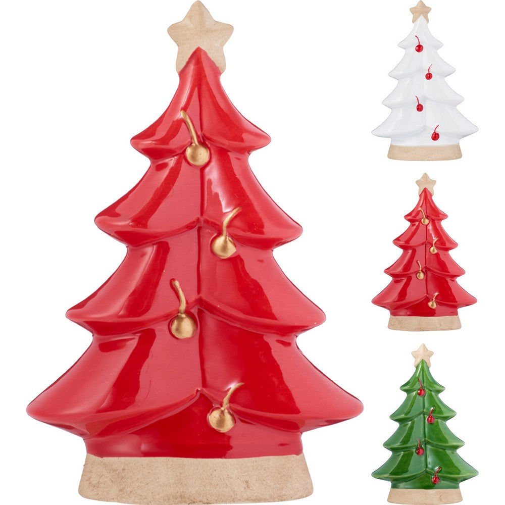 Koopman Xmas Tree 175mm – Assorted Color Mini Christmas Tree, Festive Holiday Decoration, Seasonal Home, Tabletop & Party Décor