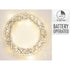 Koopman Christmas Wreath – 40cm Silver with LED Lights, Holiday Seasonal Decoration for Door, Wall, Home & Festive Xmas Display