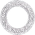 Koopman Christmas Wreath – 40cm Silver with LED Lights, Holiday Seasonal Decoration for Door, Wall, Home & Festive Xmas Display